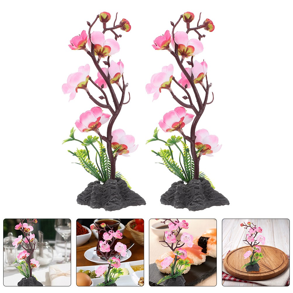 2Pcs japanese table flower decor Decor Sushi Platter Decor Sashimi