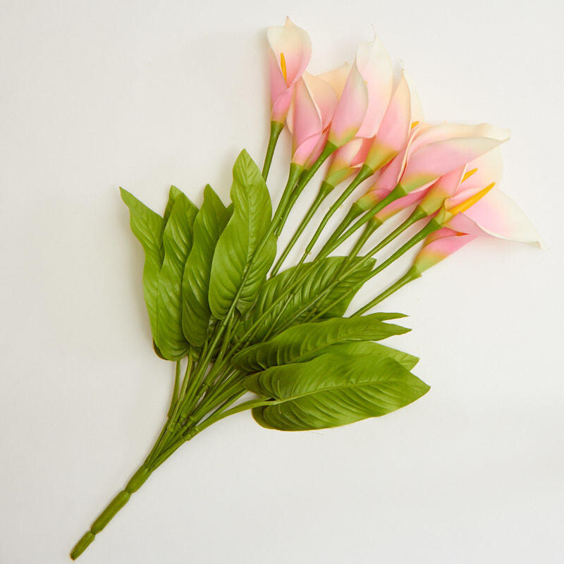 24″ Pink Artificial Calla Lily Decorative Floral Bush