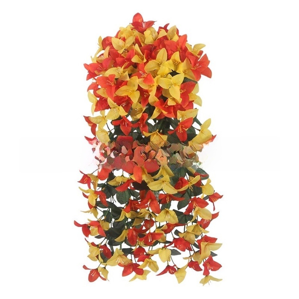 Silk Bougainvillea Vine Garland – Vivid Gradient Colors for Indoor Outdoor Use