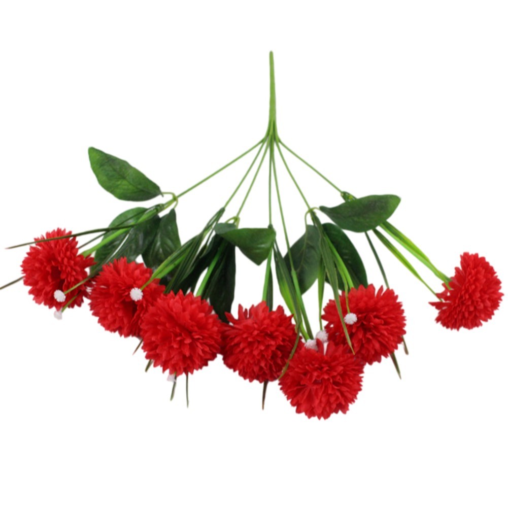 Elegant 7-Stem Dandelion Bouquet Made of Plastic Silk Fabric 40cm for Decor