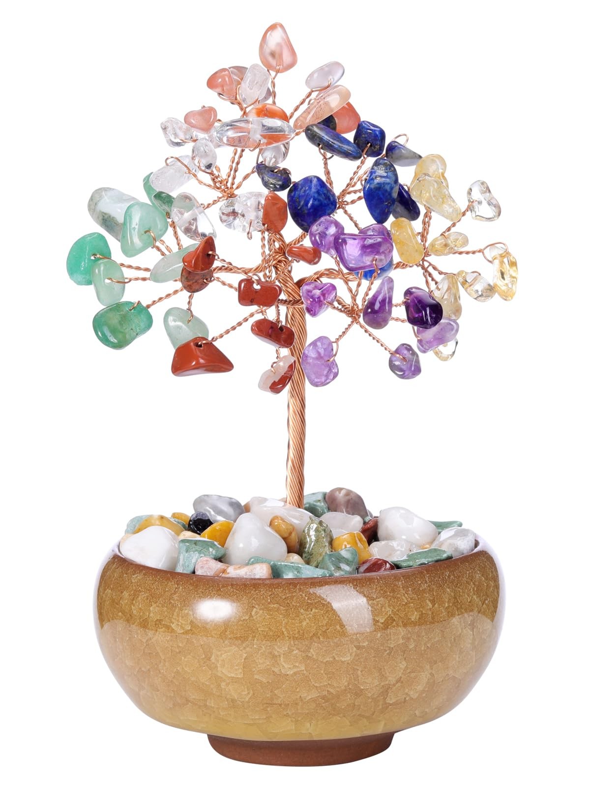Aquamarine Crystal Tree Reiki Healing Stones Figurines Tumbled Money Gifts