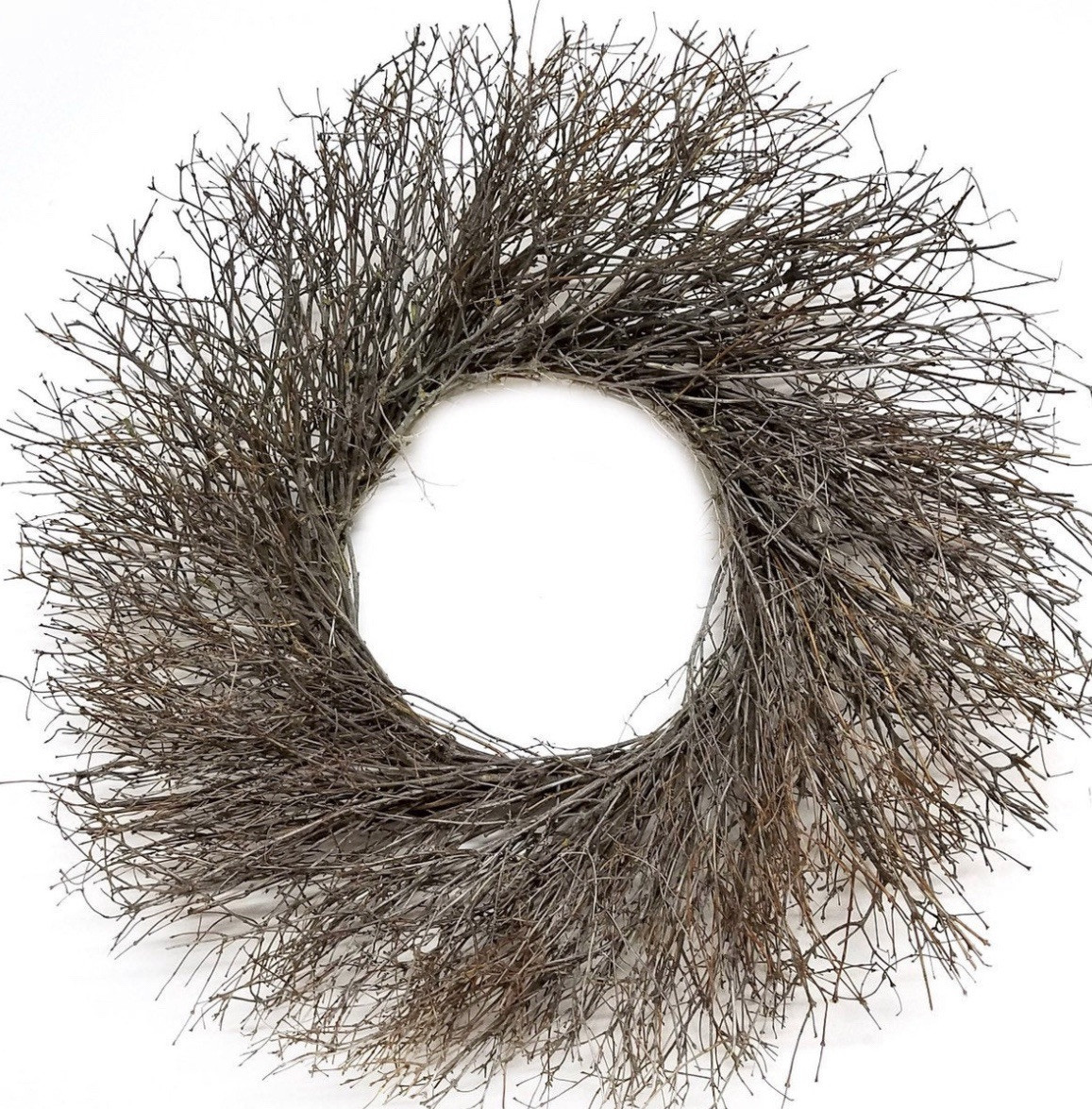 Natural Dried Twigs Wreath 22 Inches