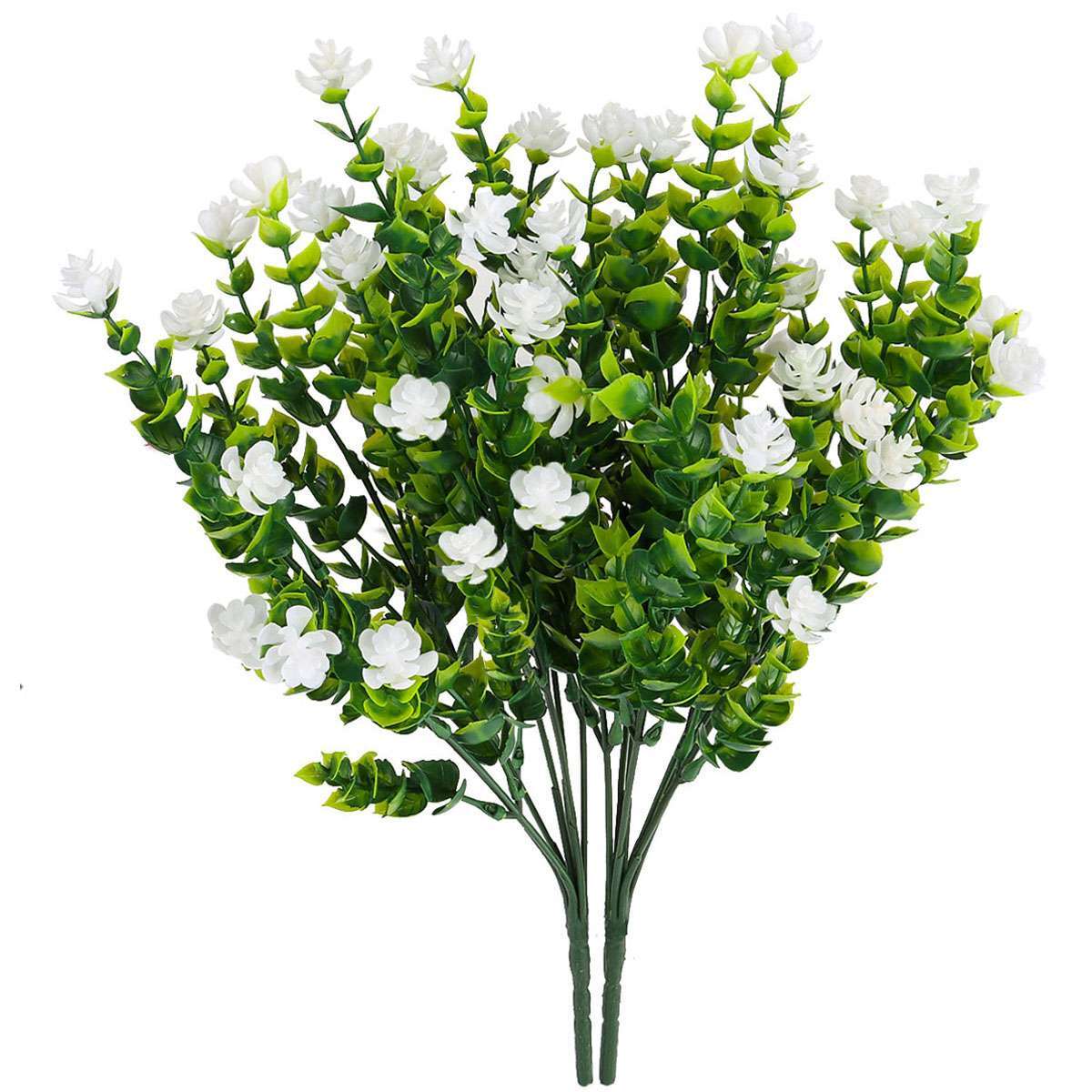 Artificial Flowers Fake Indoor Outdoor UV Resistant Boxwood Plants Shrubs Decor