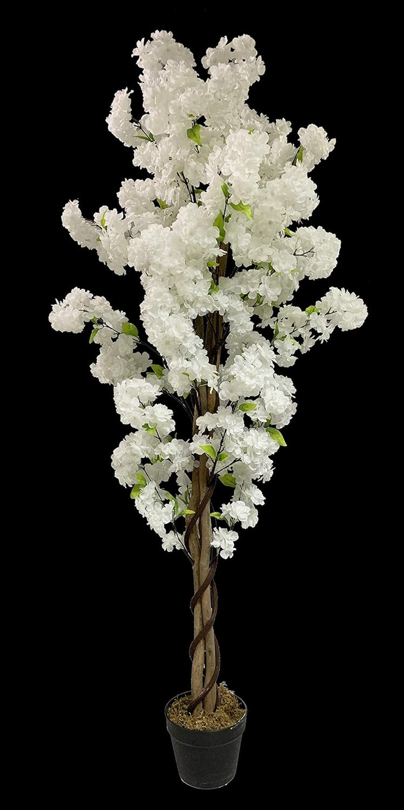 5ft Lifelike White Cherry Blossom Tree with Pot – Real Touch Design
