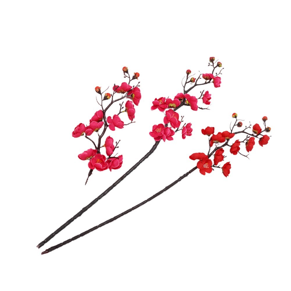 Artificial Flower Wintersweet Lamei Plastic+silk Simulated Wedding 1 Bunch
