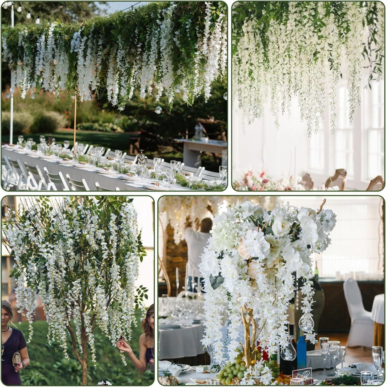 Guirnalda De Flores Artificiales Decoracion Para Boda Babyshower Arco De Globos
