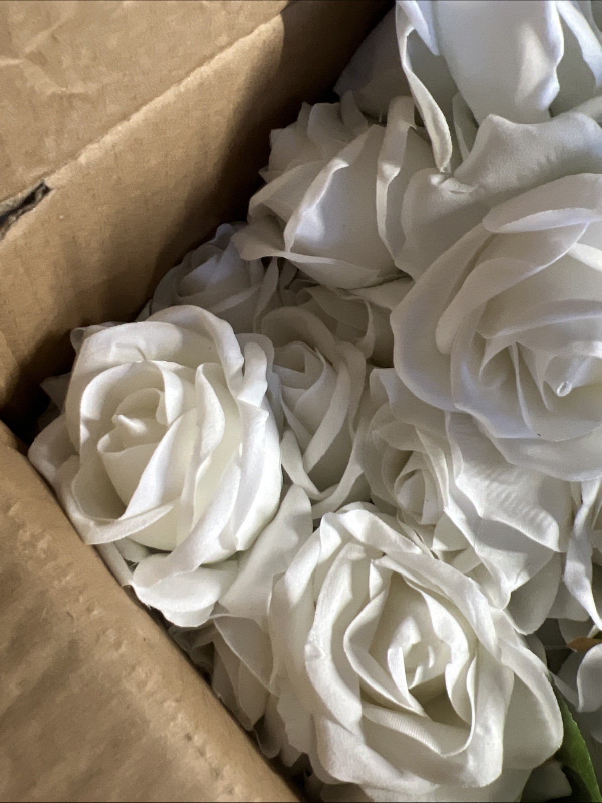 60 Pcs Artificial Roses Bulk Velvet Silk White Roses White Roses for Wedding …