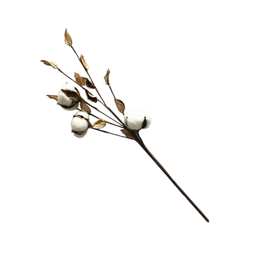 45 Cm Cotton for Decoration Tall Dried Flowers Floor Vase Floral Stems