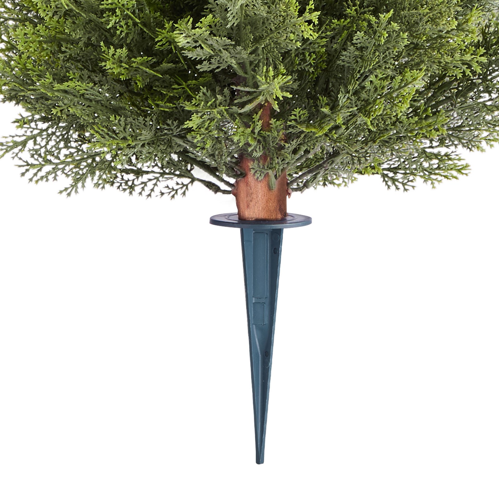 VEVOR Artificial Topiary Cypress Tree with Ground Spike 16 Inch Faux Shrub