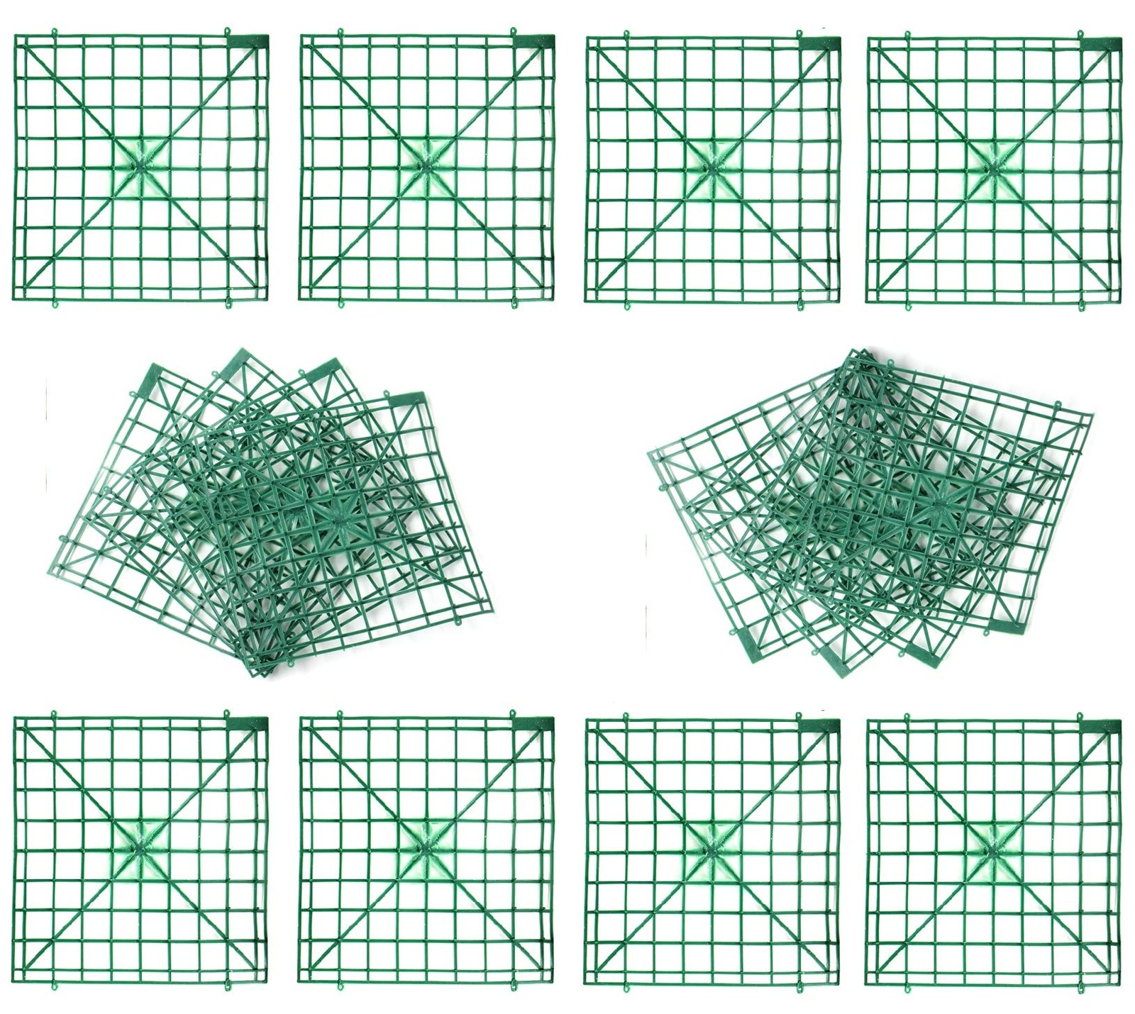 Artificial Flower Grid Panels,DIY Flowers Wall Frames,Plastic Fences Frames A…