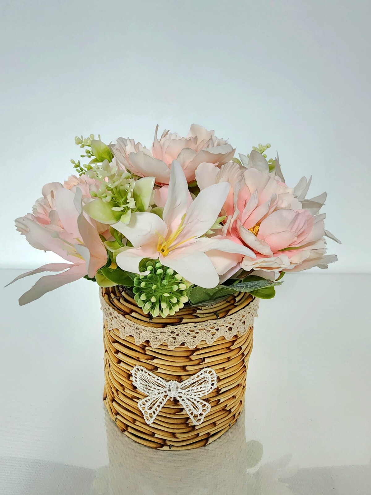 Artificial faux potted flowers plants home kitchen wedding office decorations