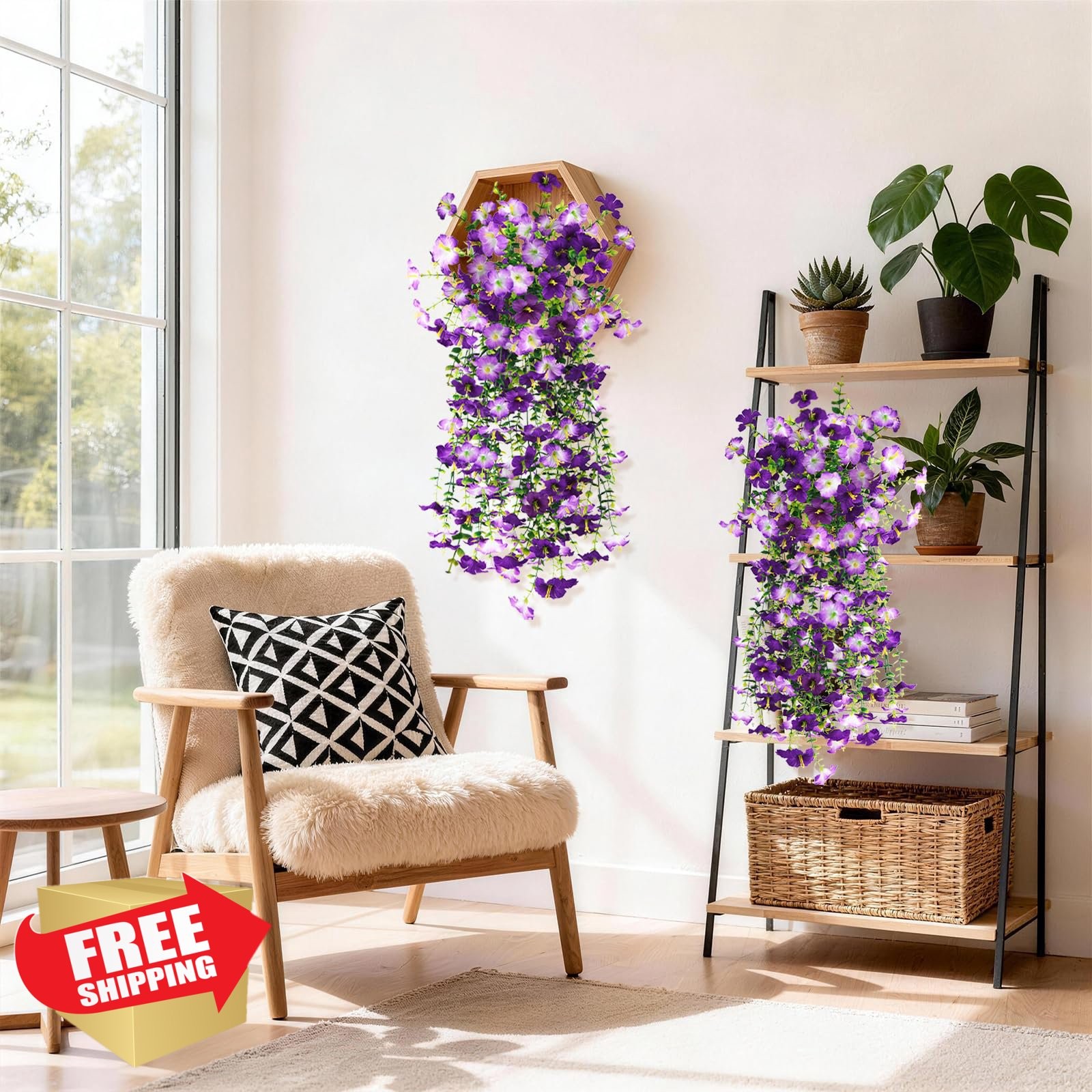 INQCMY Outdoor Morning Glory Double Purple