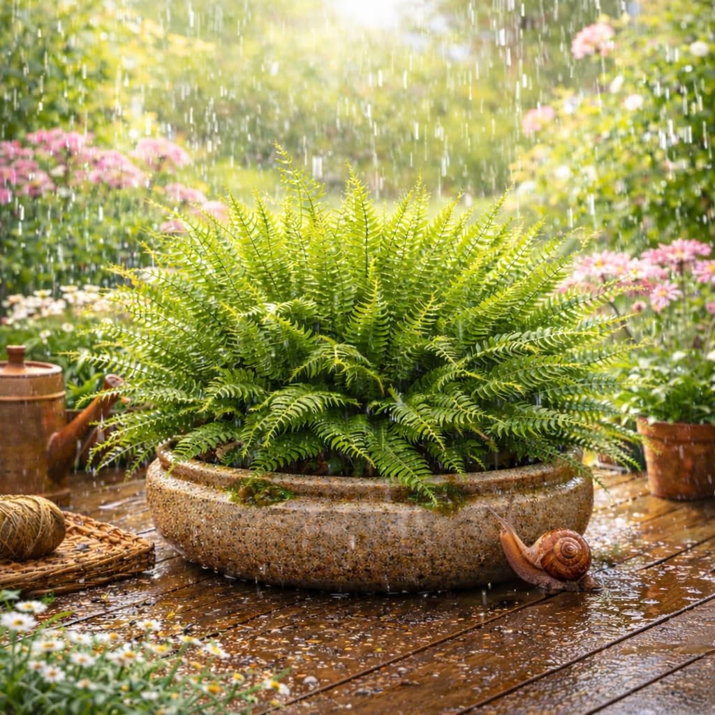 Artificial Fern Plants 12 Bundles Faux Greenery Bushes UV Resistant Fake Plan…