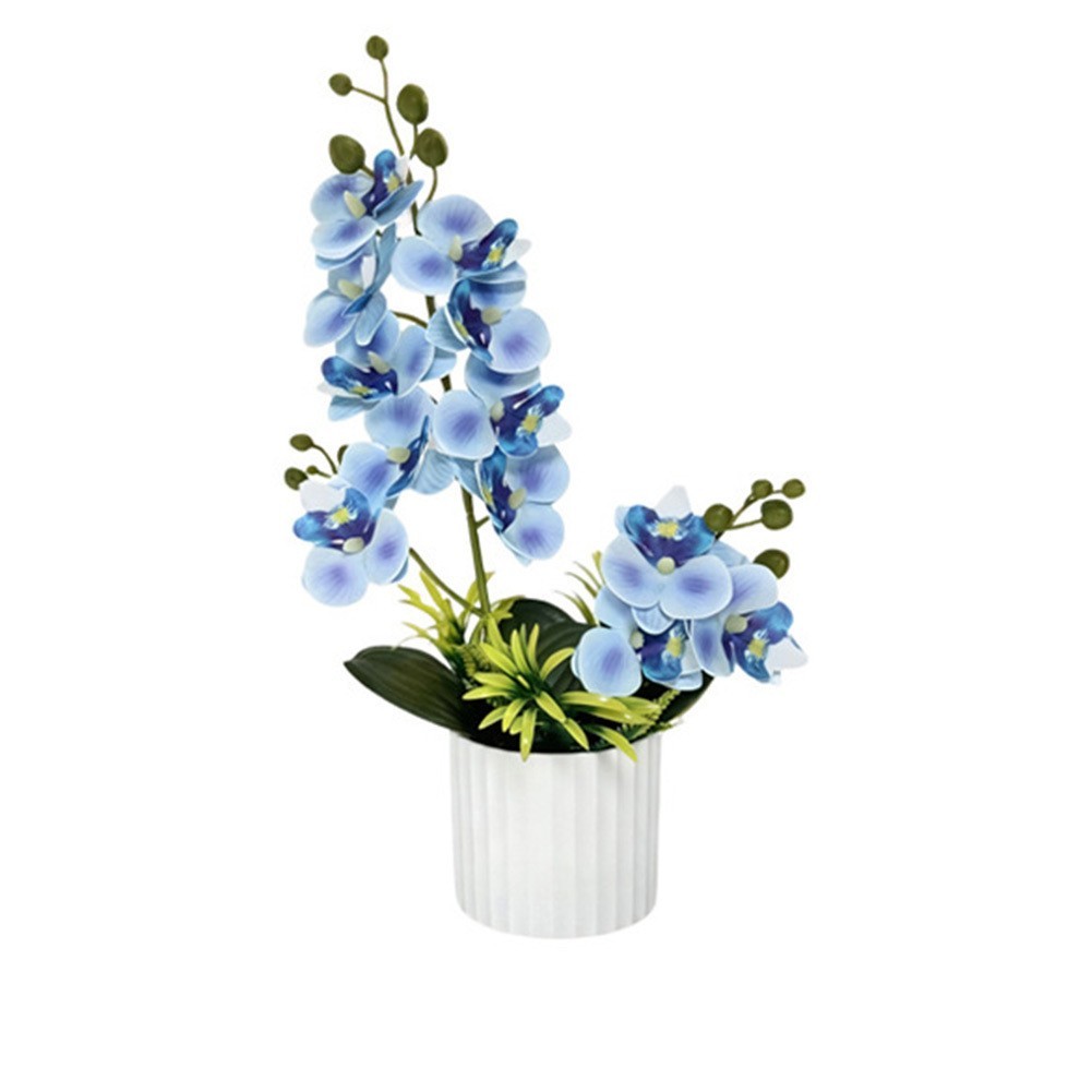 Artificial Orchid Potted Plant for Wedding Decor and For Home Use 33x8x7cm