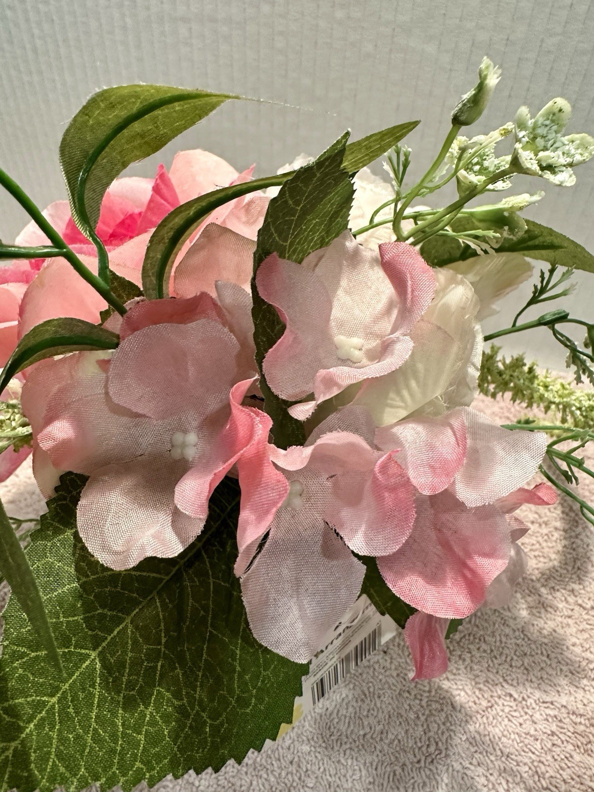 New with Tag Pink Flower Arrangement with Vase Ceramic Vase 10×10