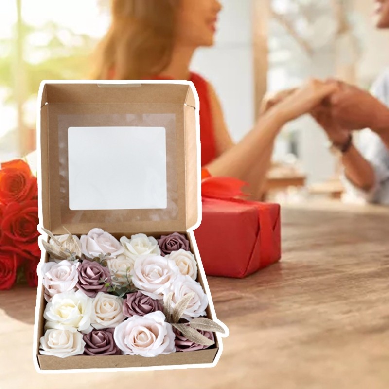 Elegant Flower Boxes Creative Bouquets Hand Packaging Holds for Lover Friend