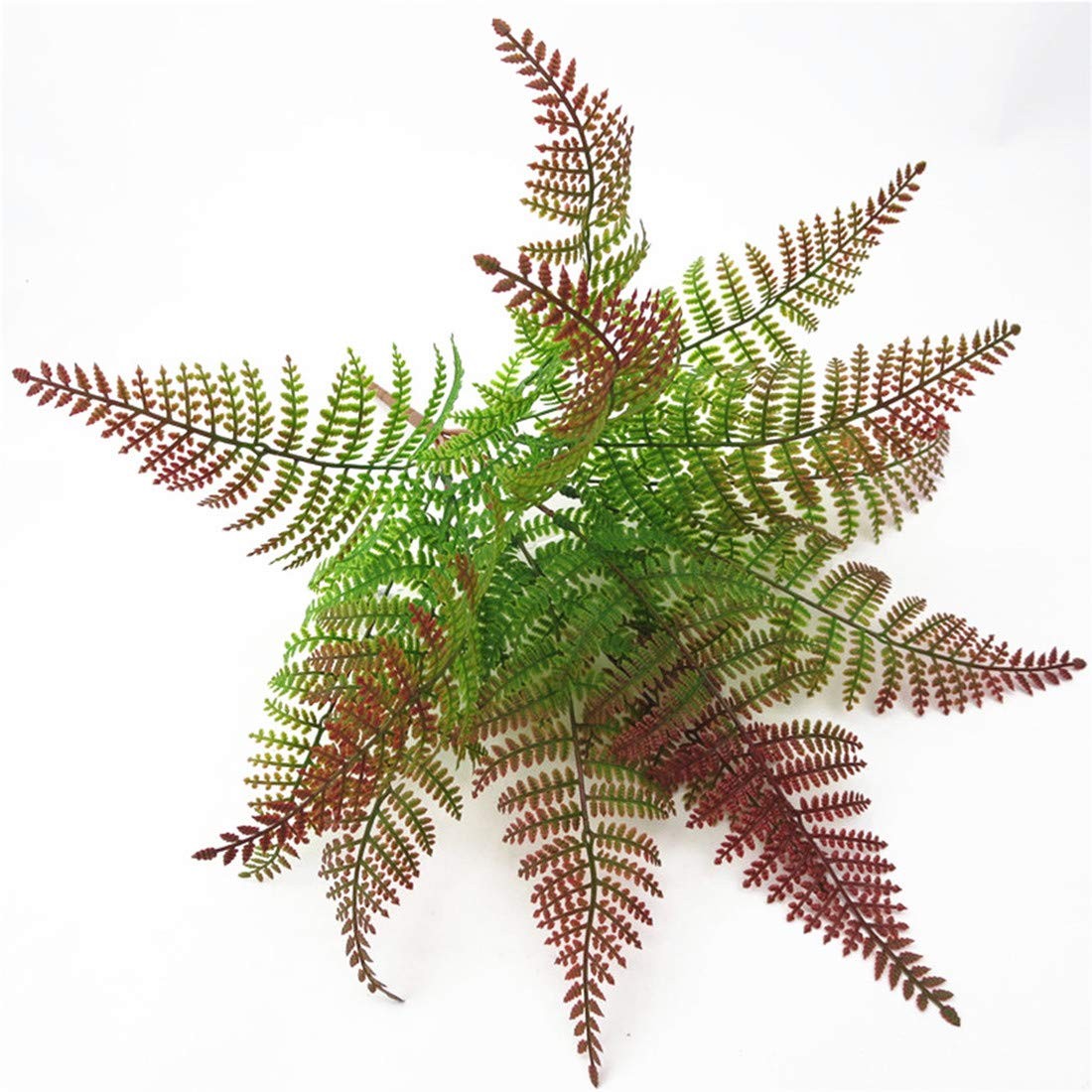 Artificial Ferns Plants Décor Fake Bushes Plastic Greenery Leaves Shrubs for …