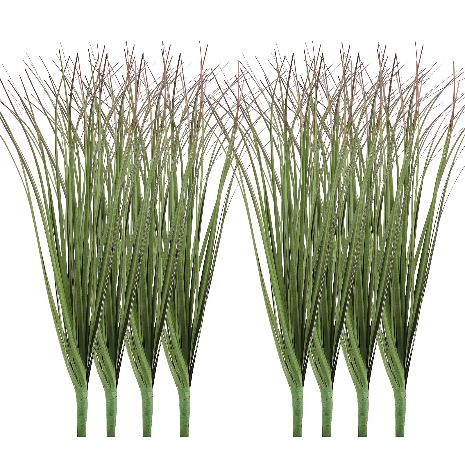 24pcs Artificial Grass Plants,9.84″ Faux Shrubs Wheat Grass Greenery Stems Fa…