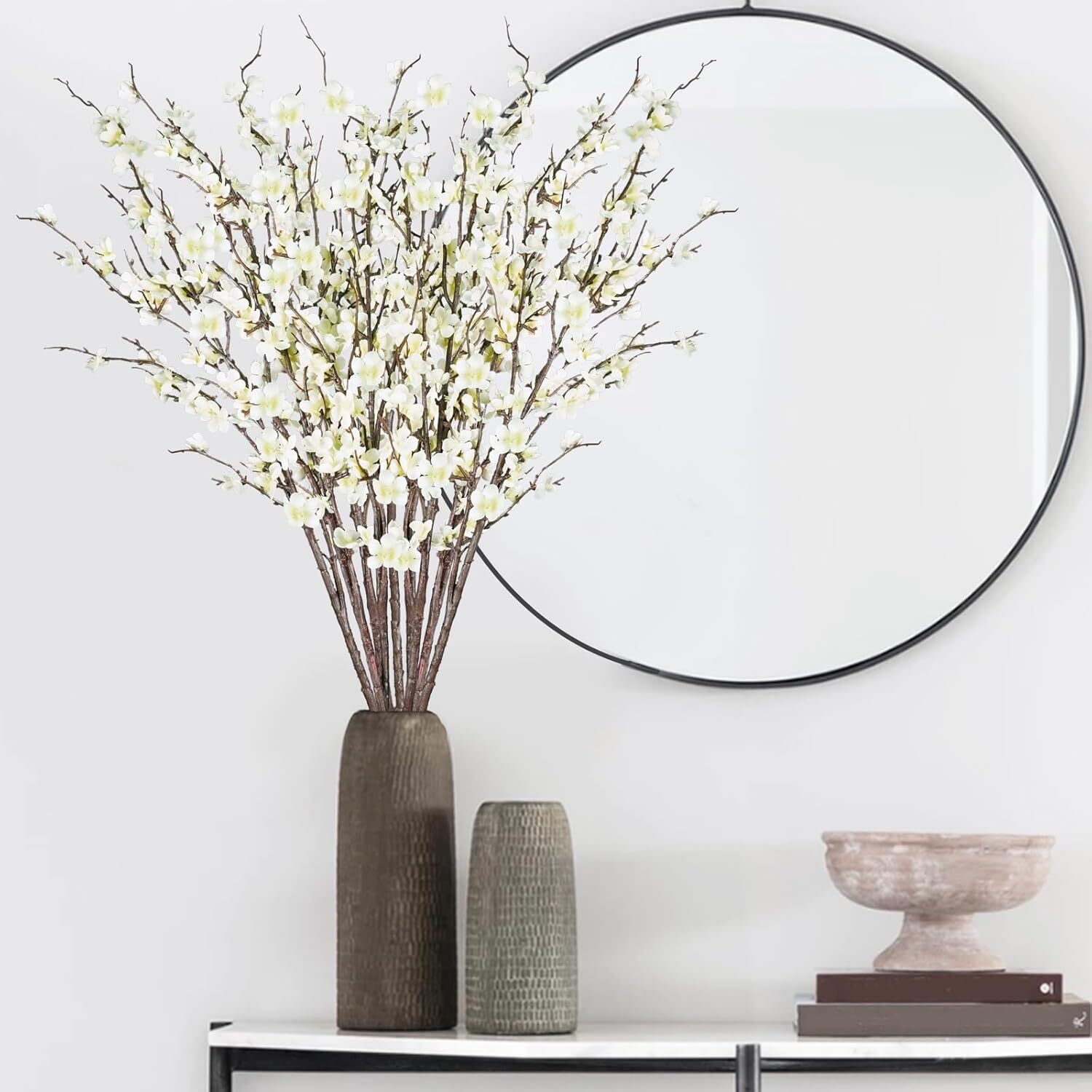 12 39-inch tall artificial cherry blossom stems