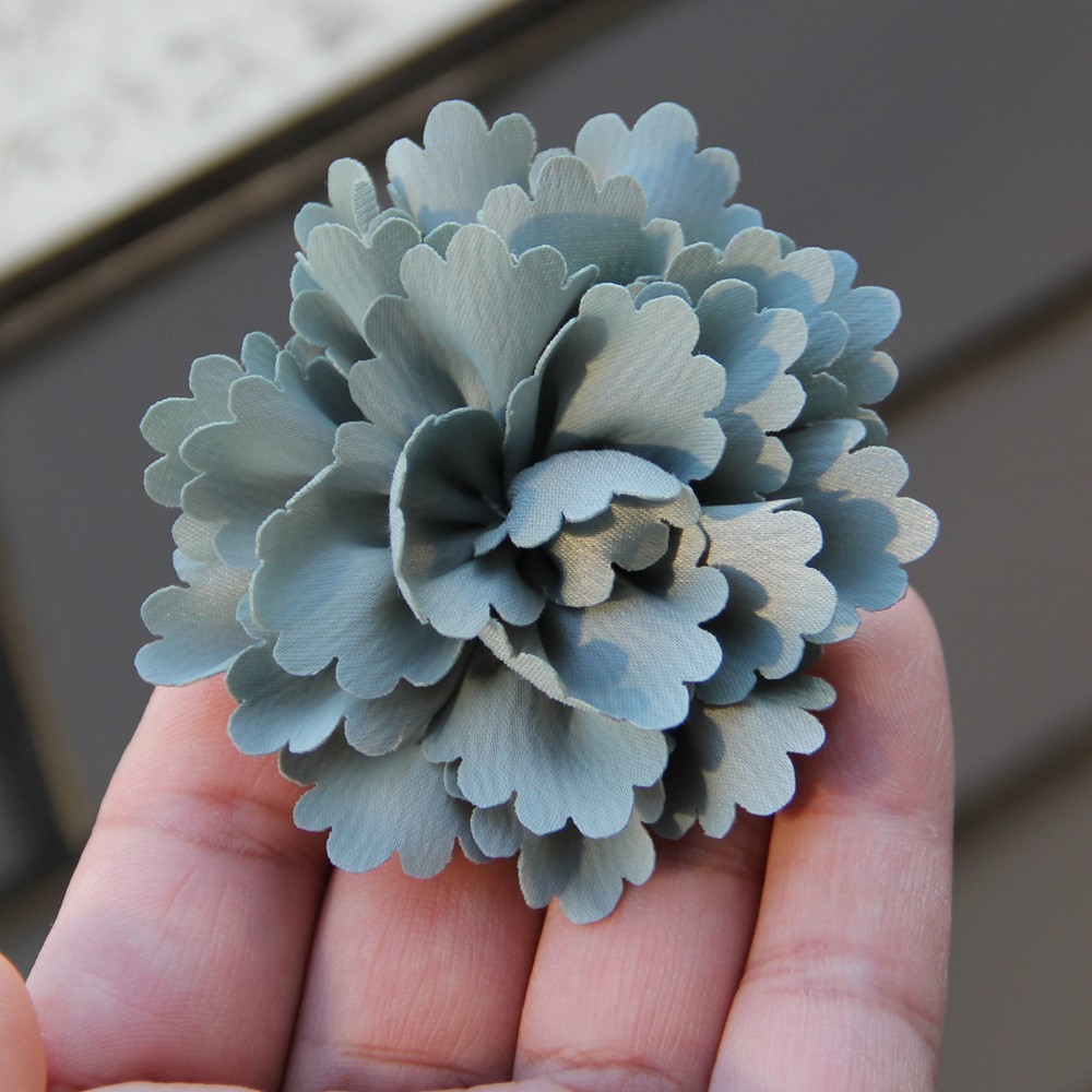 6cm 12Colors Newborn DIY Fashion Chic Shabby Artificial Shaped Fabric Flower