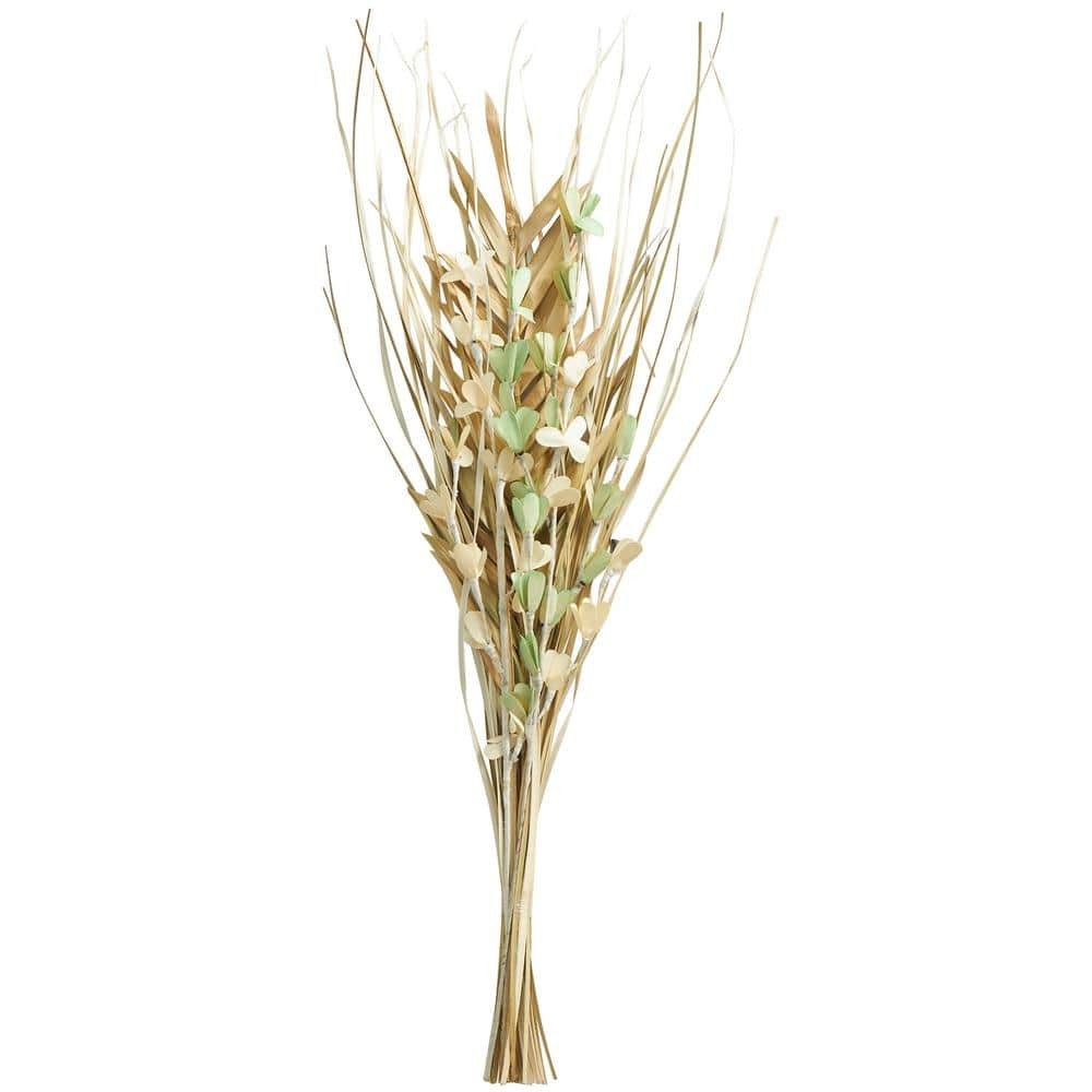 Tall Floral Grass Bouquet Palm Leaf Natural Foliage with Green Accents (One Bund