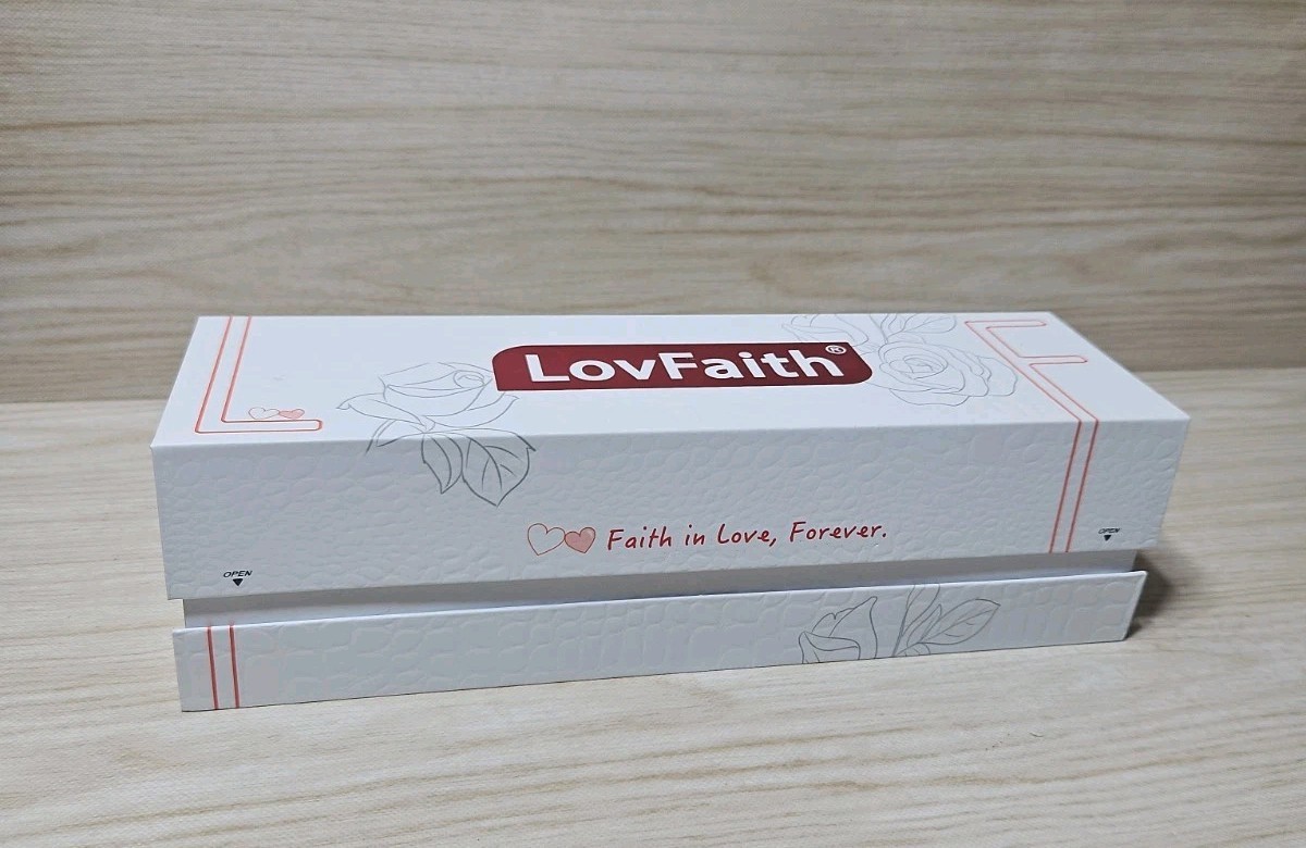 ** NEW In Box ** LovFaith Real Rose Dipped 24K Gold, Red