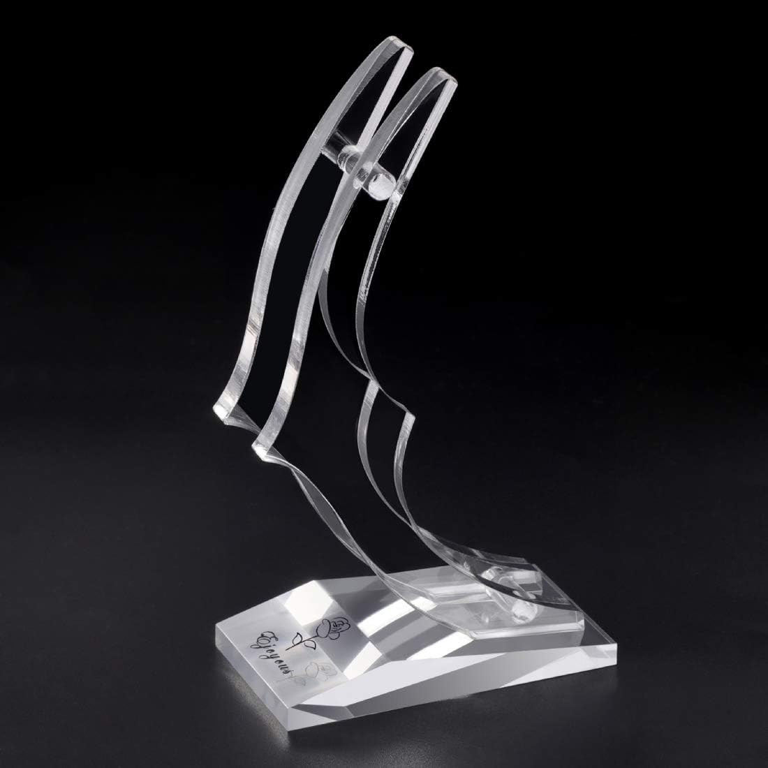 Gold Rose Display Stand, Acrylic Rose Holder for 24K Gold Dipped Rose, Plastic S