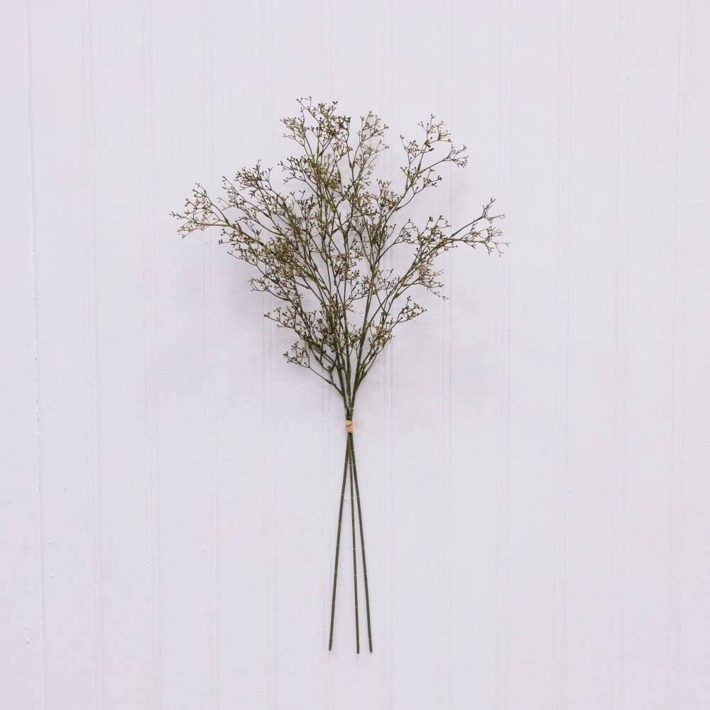 Indoor Dried Rice Stems Bundle Natural Rustic Home Decor Set of 3