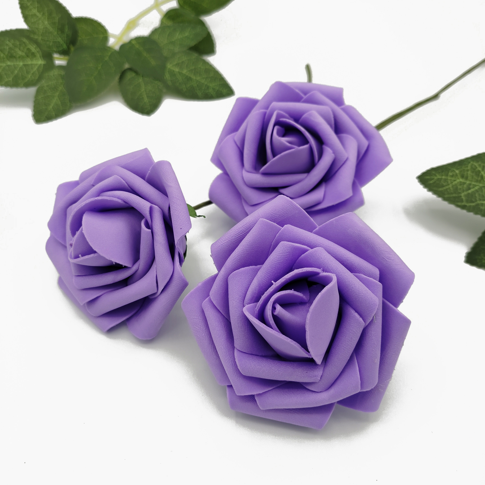 US 25 Artificial Rose Flower Floral Bridal with Stem Wedding Bouquet Decoration