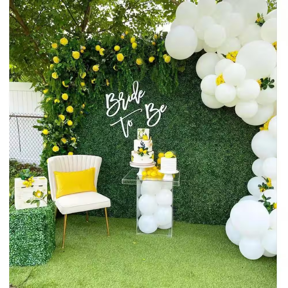 20 In. X 20 In. Artificial Boxwood Panels Green Topiary Hedge Greenery Panels Gr