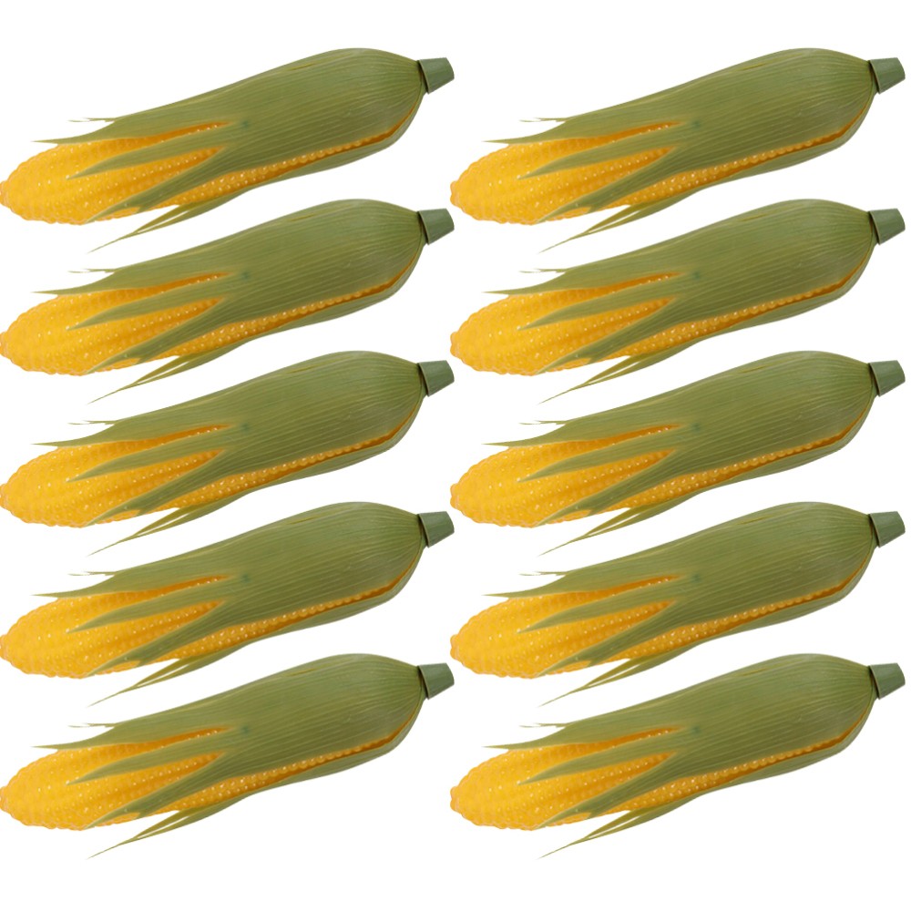 10 Pcs Artificial Corn Ornament Fake Prop Photography Props Faux Food