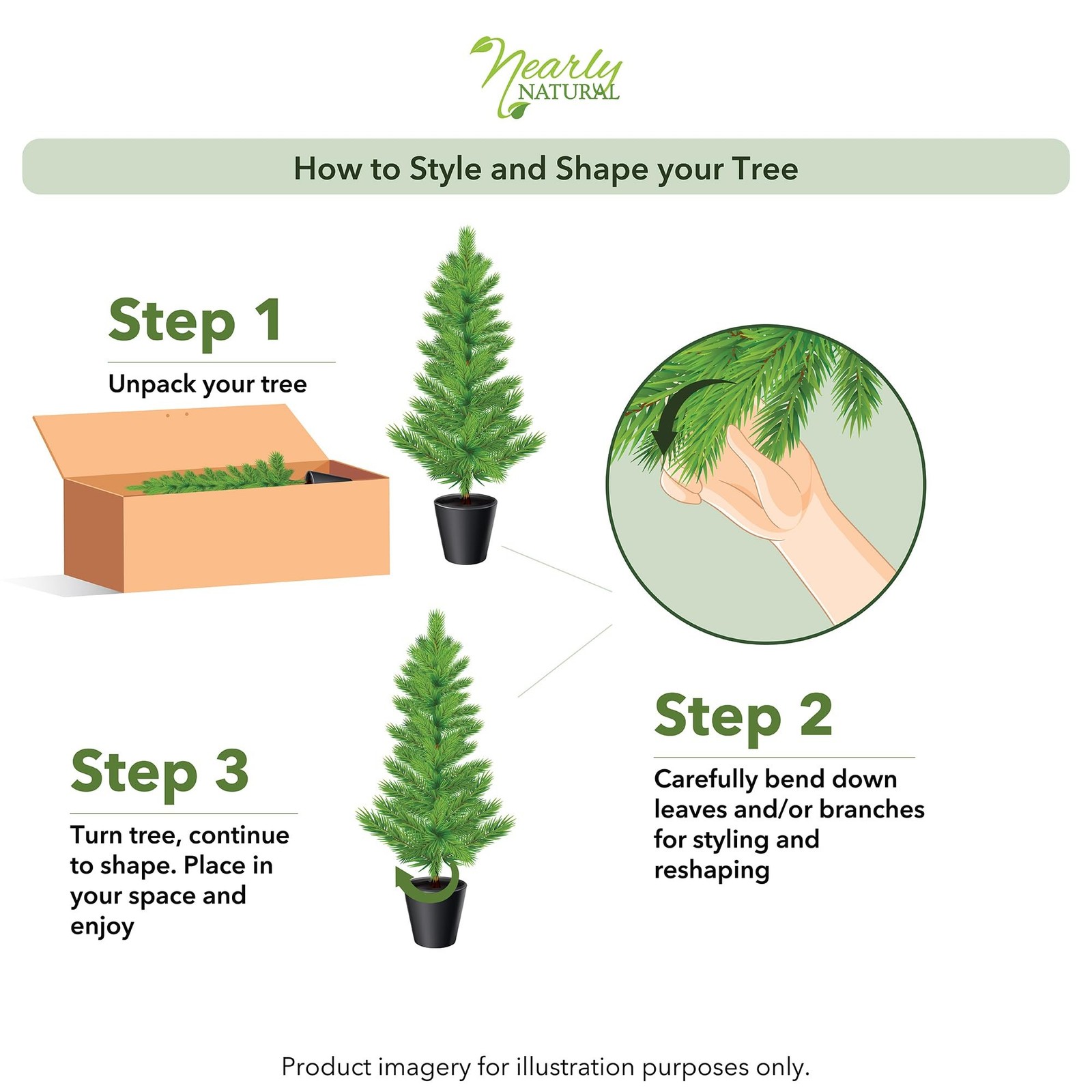 Nearly Natural 4ft Faux Cedar Tree with Nursery Planter – UV Resistant Artifi…