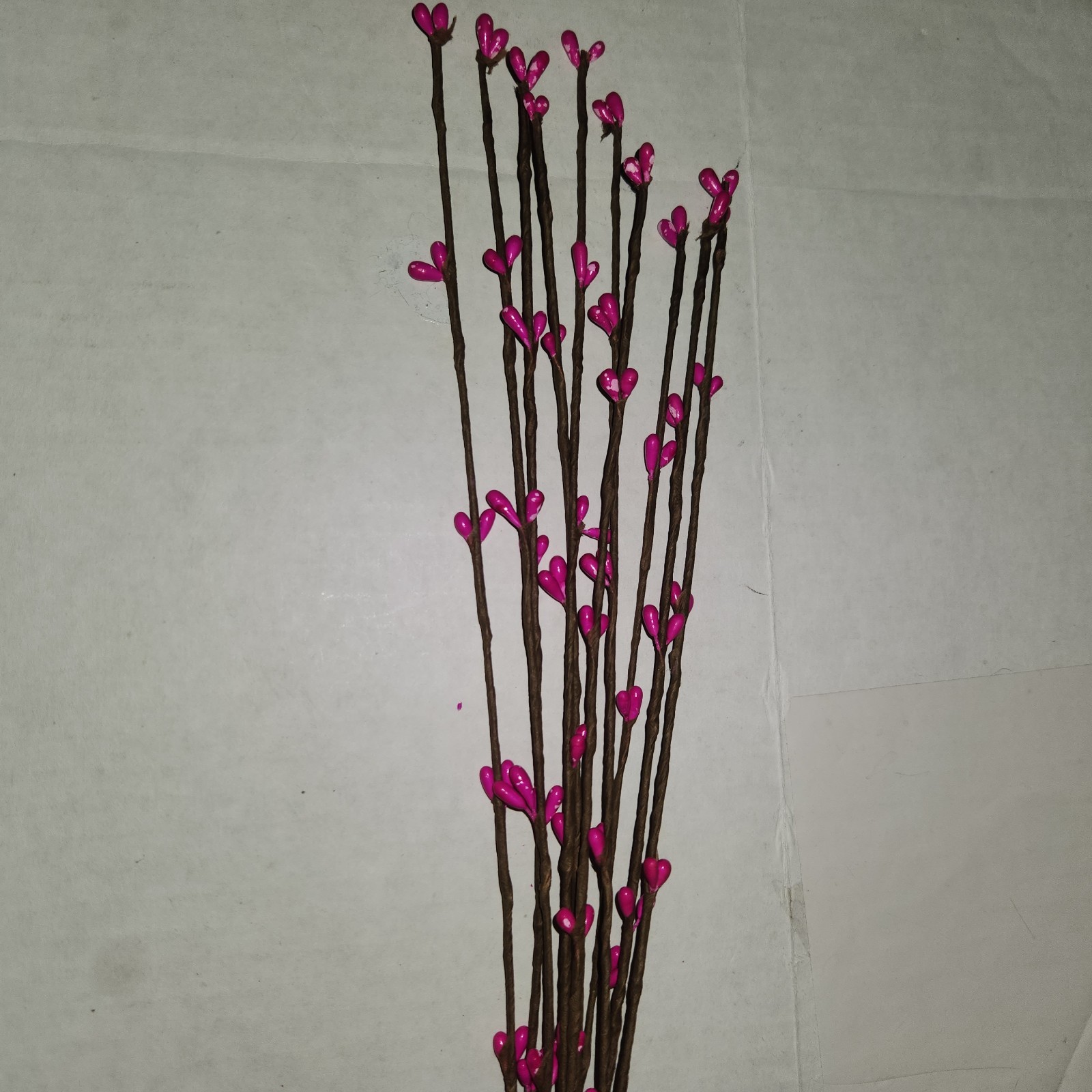 Set/10 ROSE RED Pip Berry Garland Picks Craft Supplies Pips Wreaths Decor 25″ ea