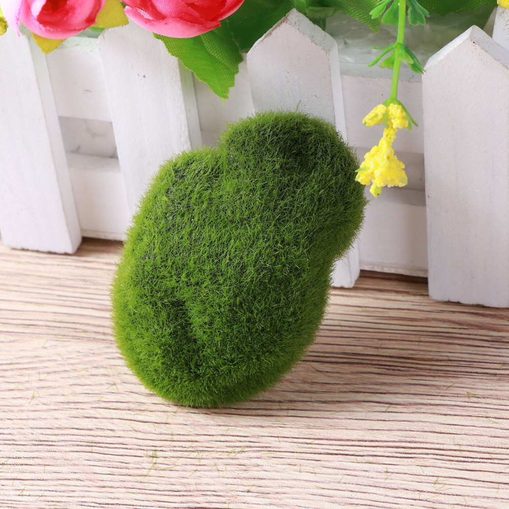 Artificial Rocks Balls Fuzzy Cover Stones Varying Sizes for Floral Pieces