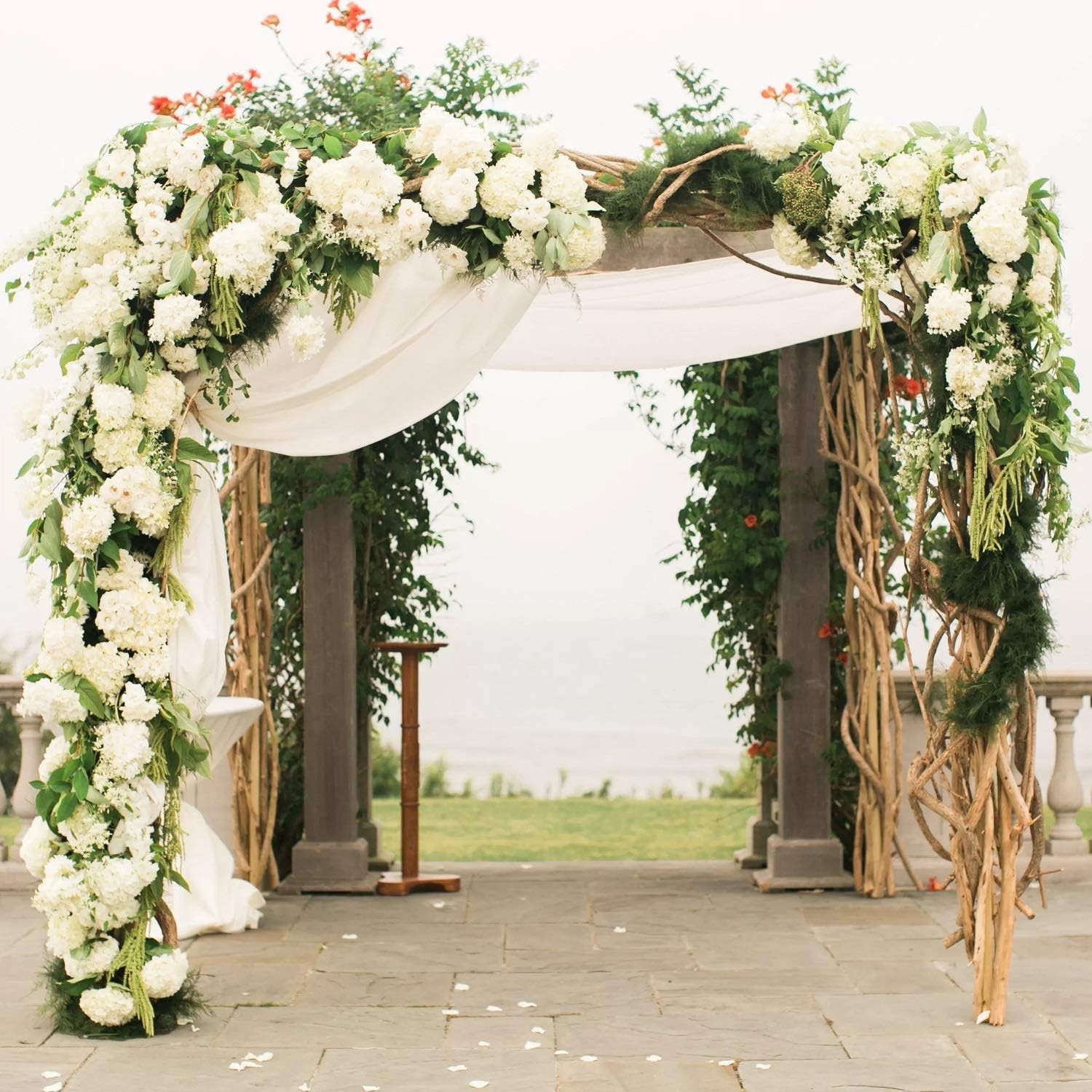 Customizable Ivory Silk Hydrangea Flower Heads – Perfect for Weddings & Parties