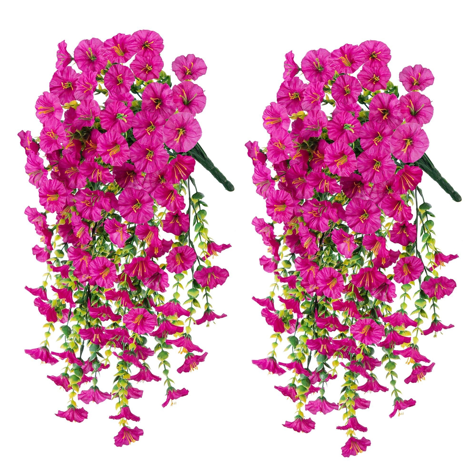 1 pcs Uv-resistant Artificial Morning Glory & Eucalyptus Hanging Decor – Perfect