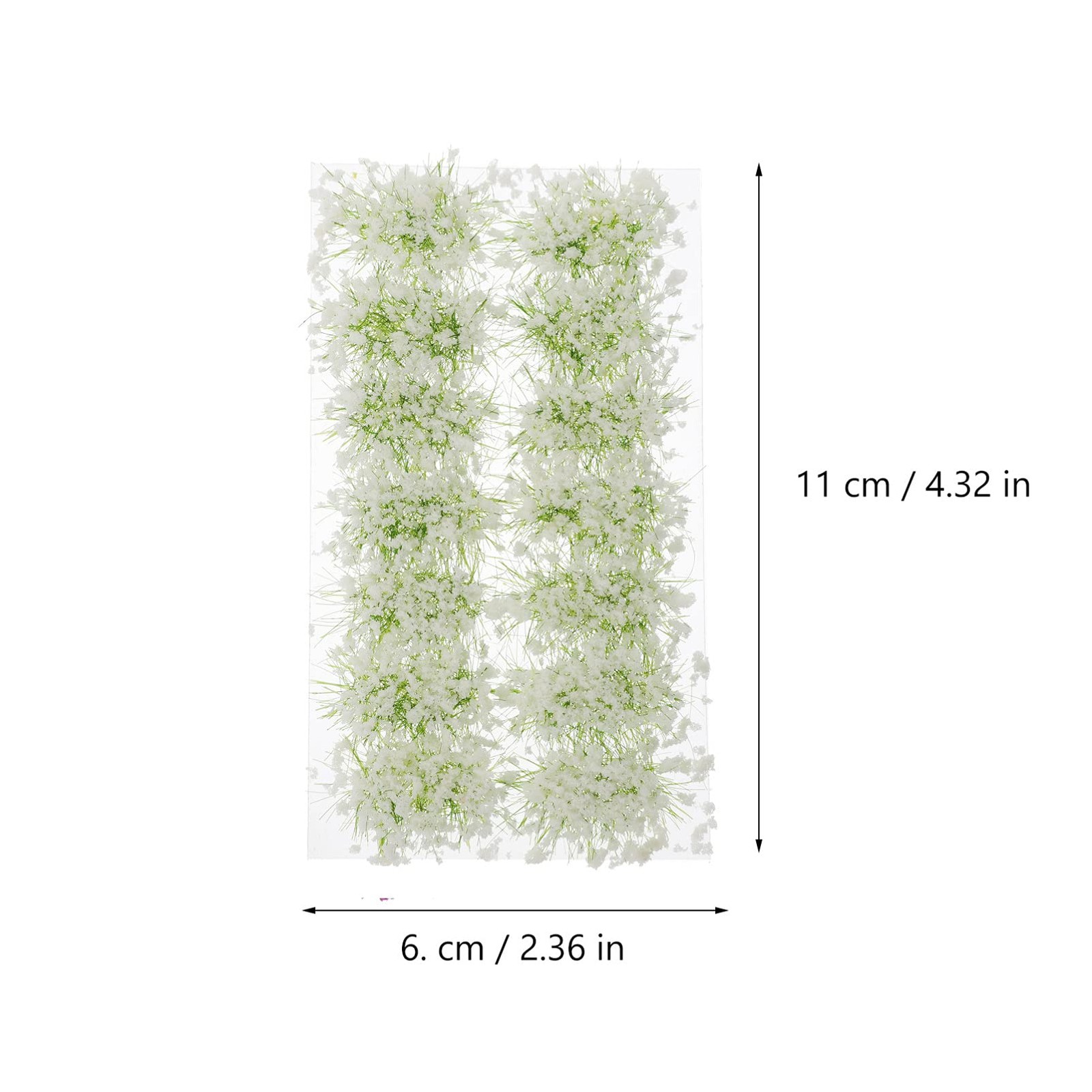 14pcs Miniature Flowers Cluster DIY Plants Vegetation Diorama Static Grass Tu…
