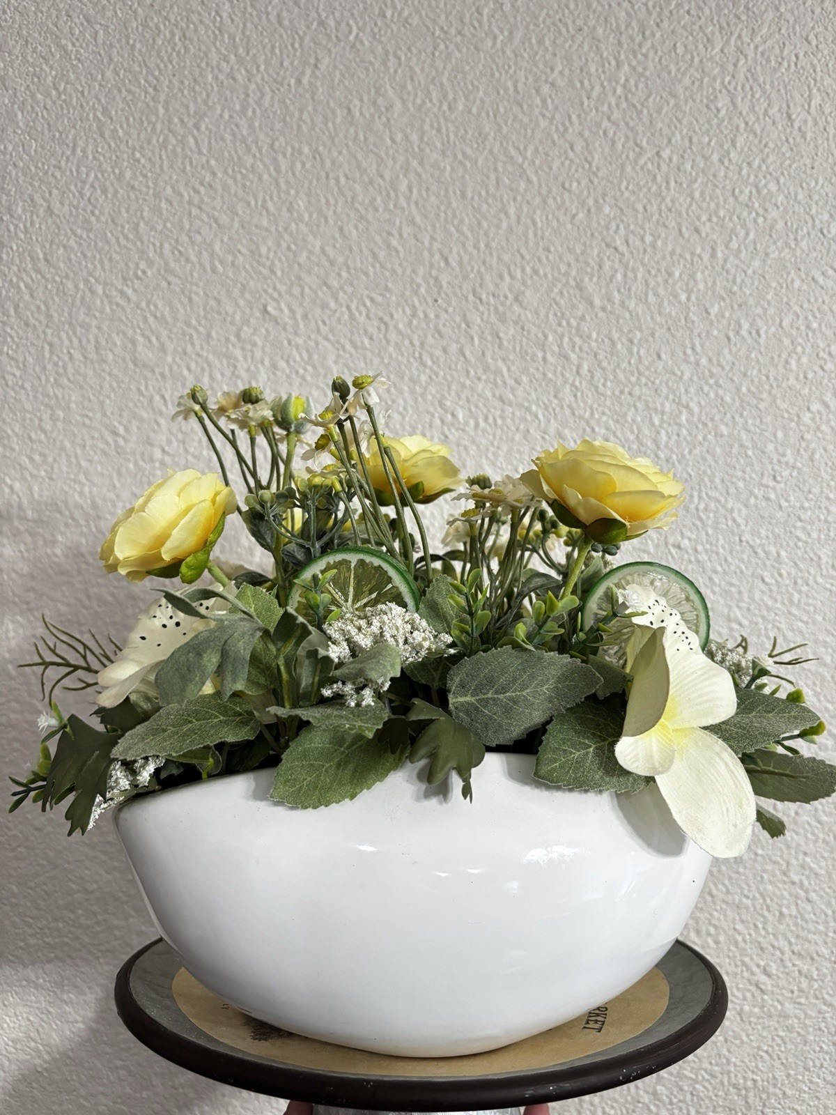 Handmade Yellow Spring Citrus Table Centerpiece