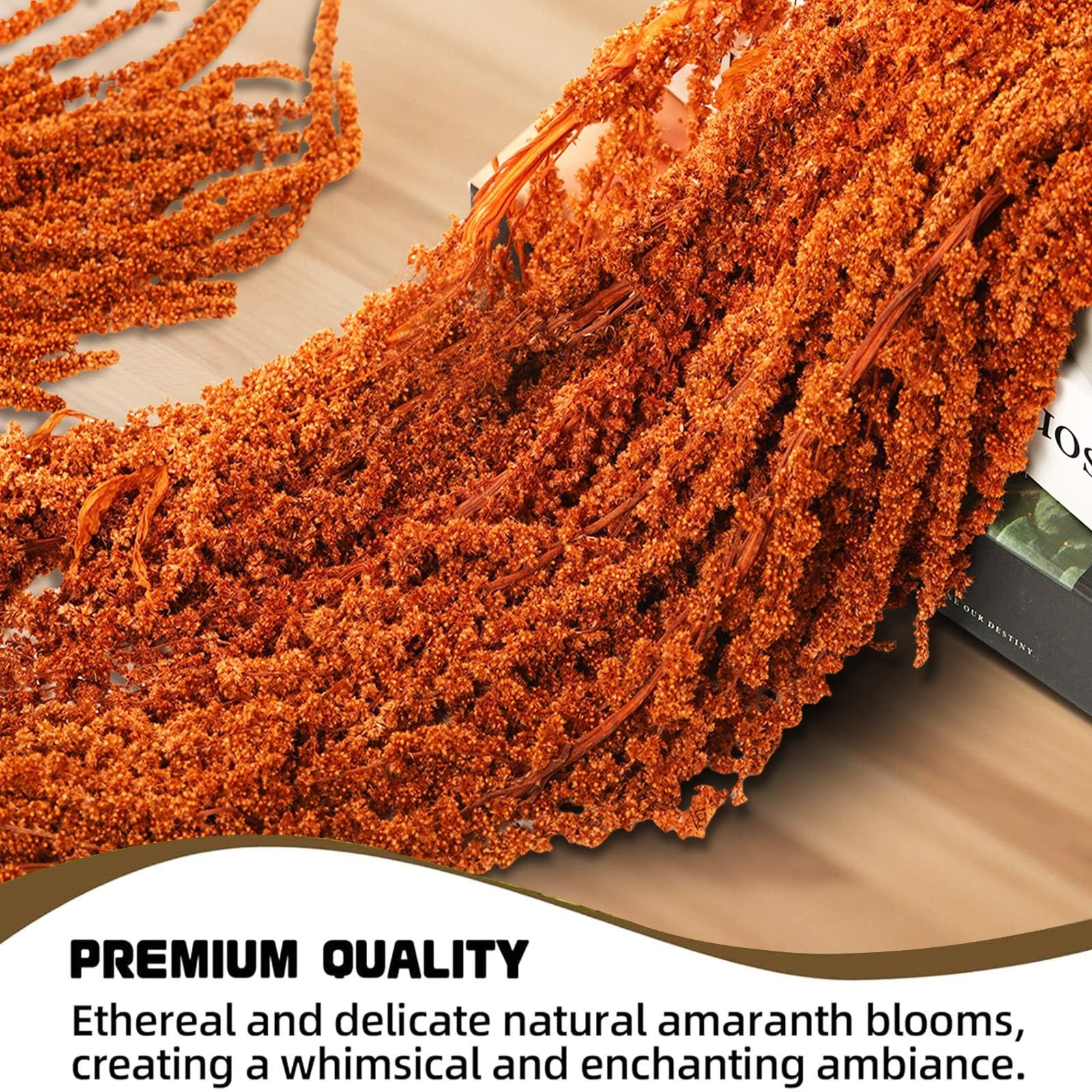 5Pcs Dried Amaranthus Hanging Flowers, Natural Preserved Flower for Wedding A…