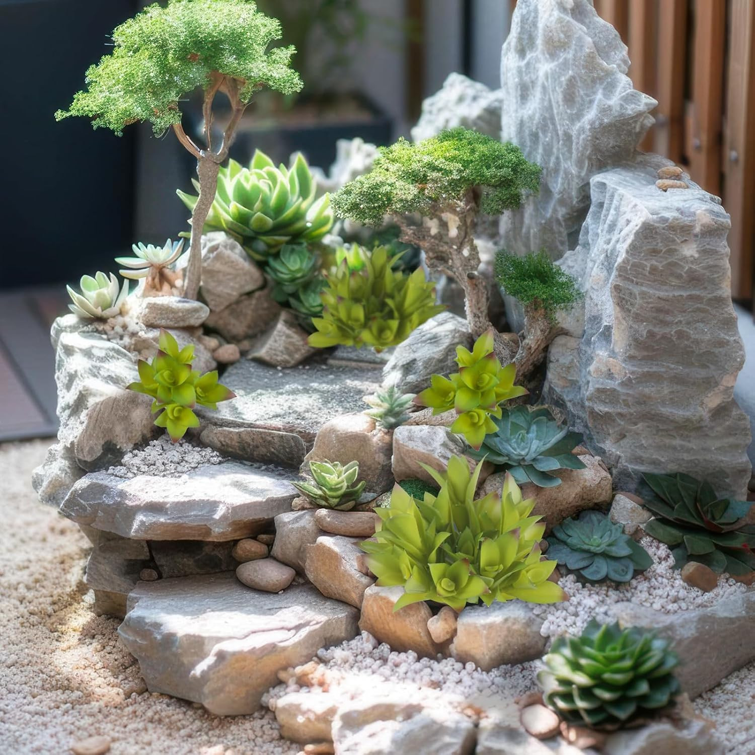 8 Pcs Artificial Succulent Plants Unpotted Fake Mini Succulents Realistic Faux C