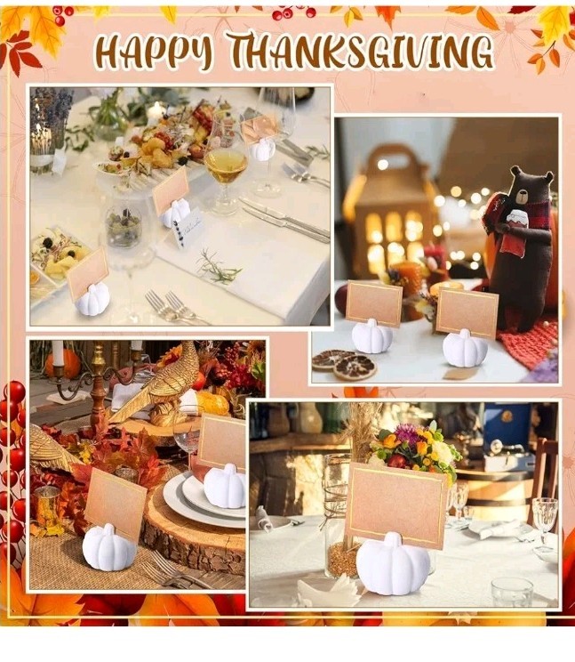 12 pc. Artificial Harvest Fall Table Decor Mini Pumpkin Set White