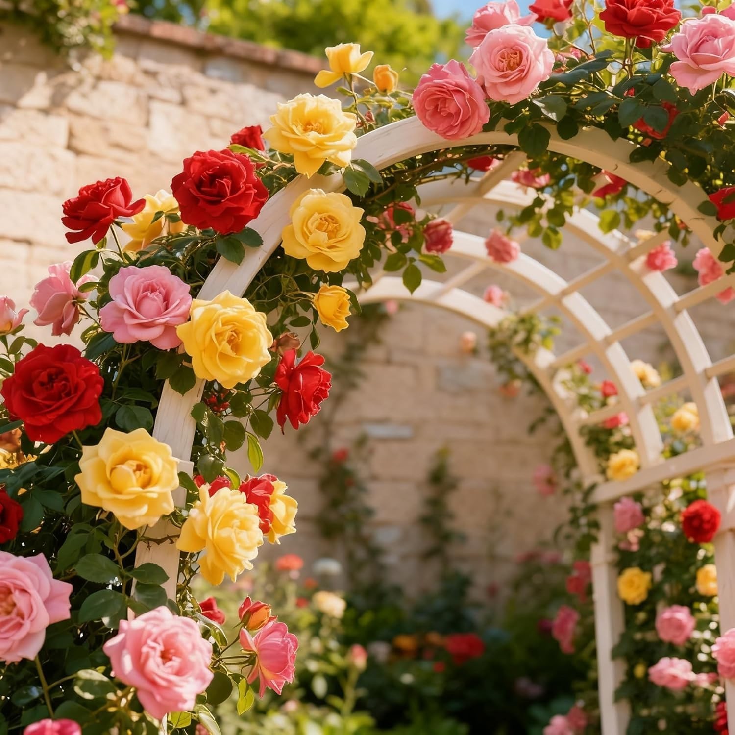 300+Climbing Rose Bush Seeds for Planting Outdoors-Perennial Flowering Plant for