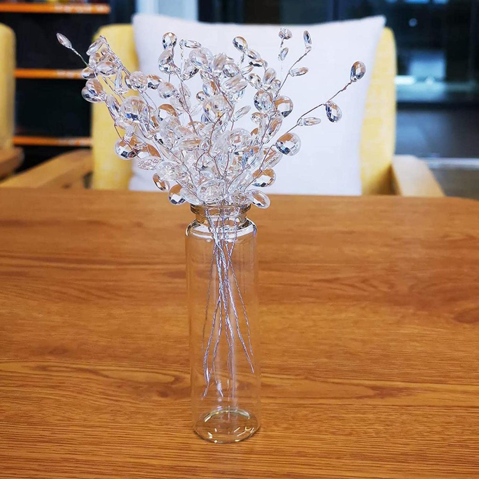 Fityle 50pcs Crystal Bud Branches Artificial Flower Twigs for Wedding Party H…