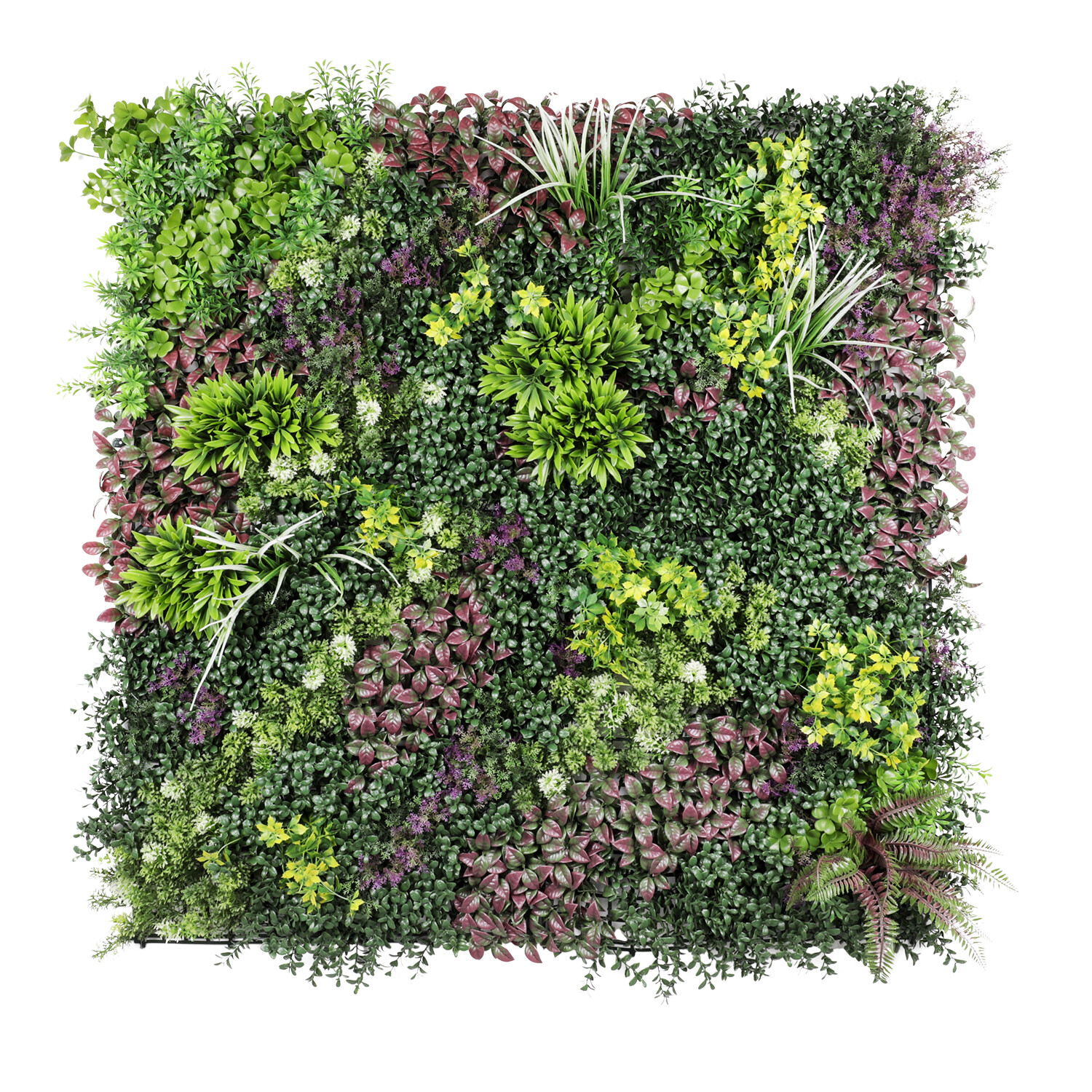 40″ Artificial Grass Mats 3D Mixed Plant Wall Ledge Decor For Home Festival #11