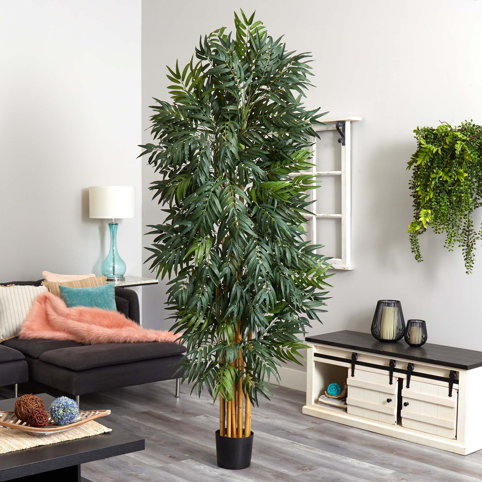 Nearly Natural 7.5ft Phoenix Palm Tree in Green