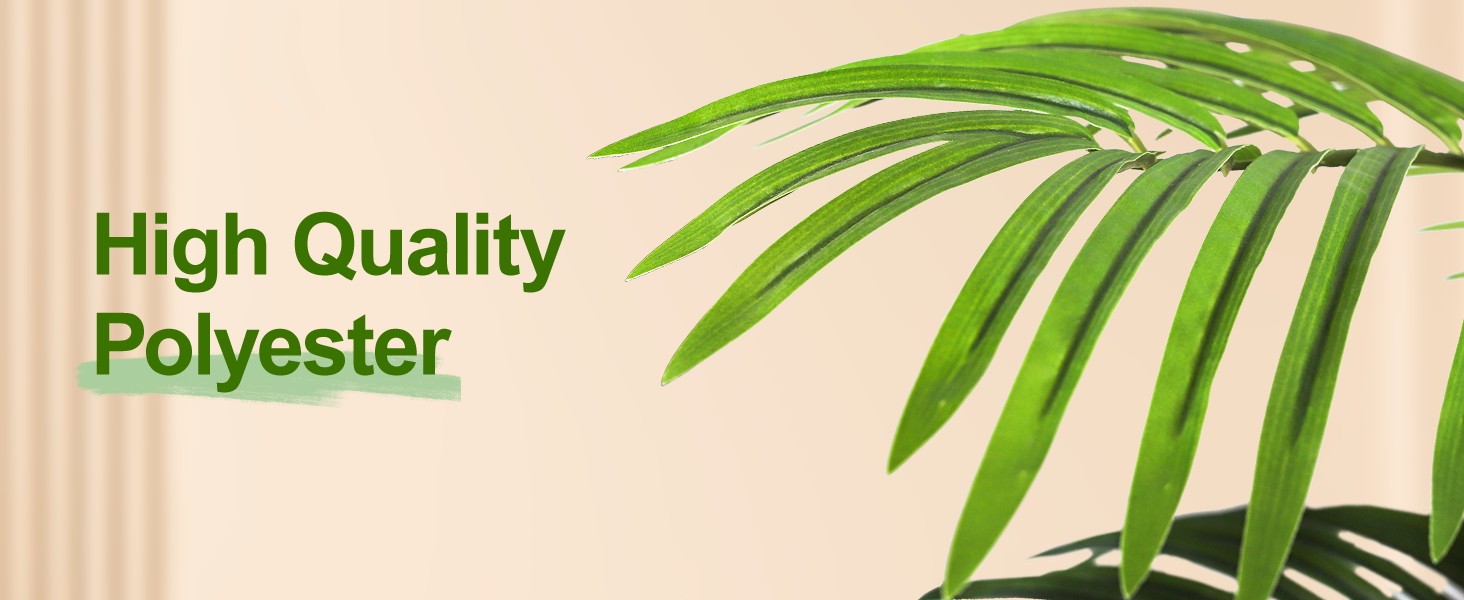 Artificial Palm Tree 6ft Tall Fake Palm Tree Indoor Decor with 18 Leaves and