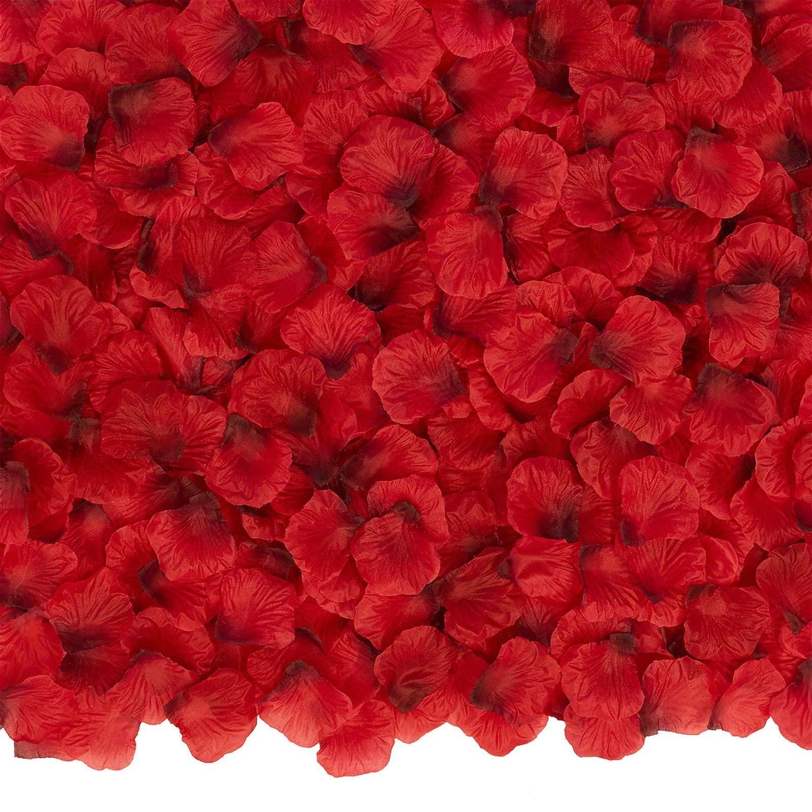 3000 PCS Dark Red Artificial Silk Rose Petals for Romantic Night, Wedding, Party