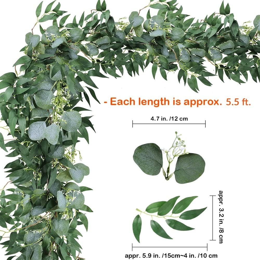 Artificial Eucalyptus & Willow Twigs Bundle