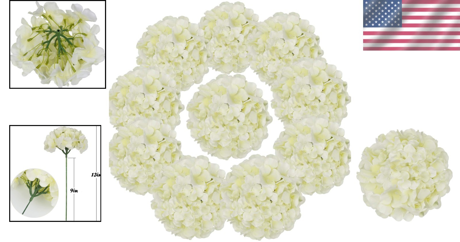 Artificial Hydrangea Stems – Wedding Decoration