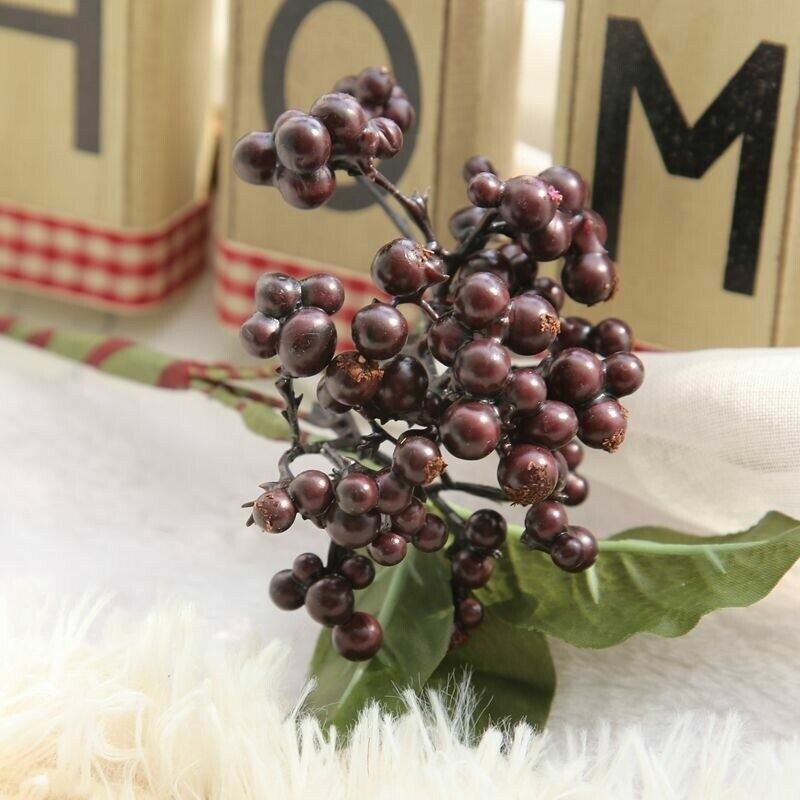 Bean Branch Simulation Flower Christmas Berry Artificial Flower Home Decor